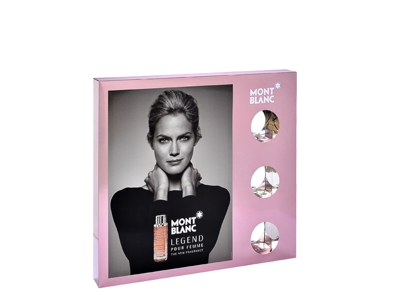 PLV vitrine - Legend pour femme de MontBlanc - Global Concept